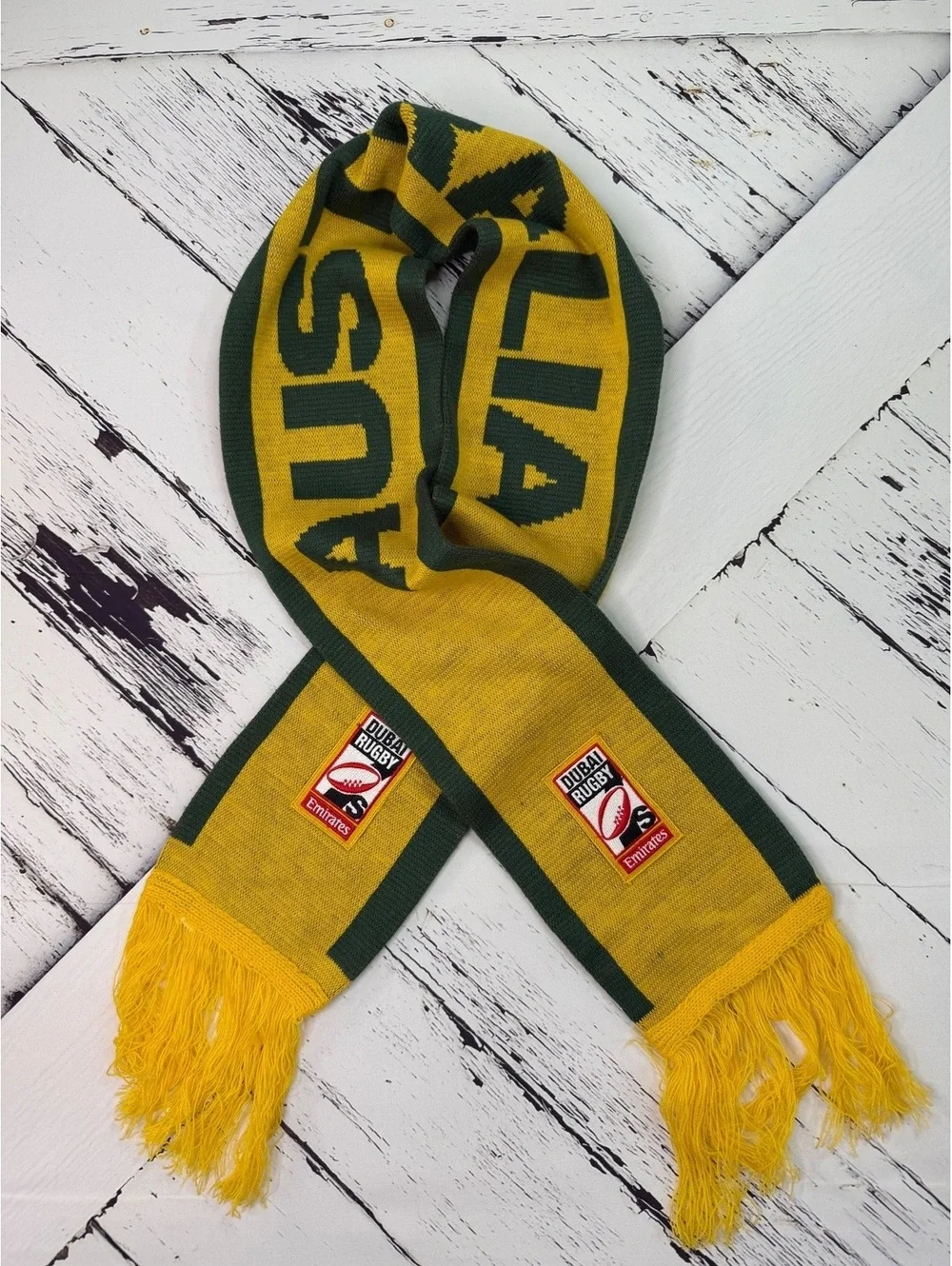 Gameday Chic Australia Rugby Supporter Scarf | Dubai Sevens Collectible One Size